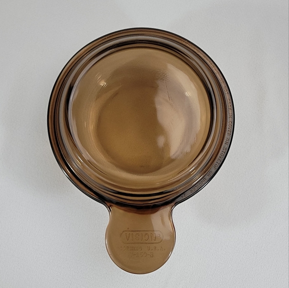 Corningware Visions Amber Glass V-150-B Grab-It Bowl - Picture 8 of 15